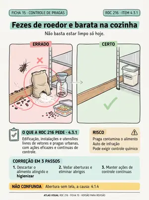 Ficha 15: sinal de rato, barata ou mosca