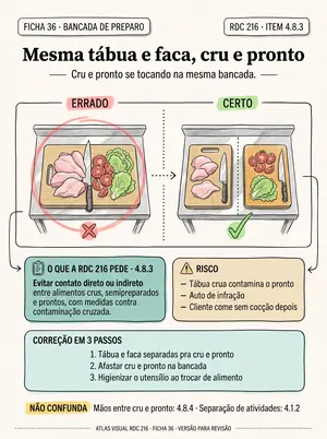 Ficha 36: a mesma tábua e a mesma faca pra cru e pra pronto
